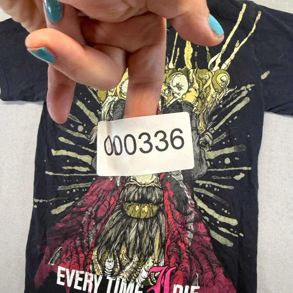 Every Time I Die Band Shirt Kids XS Black Cotton Metalcore Rock Graphic Tee